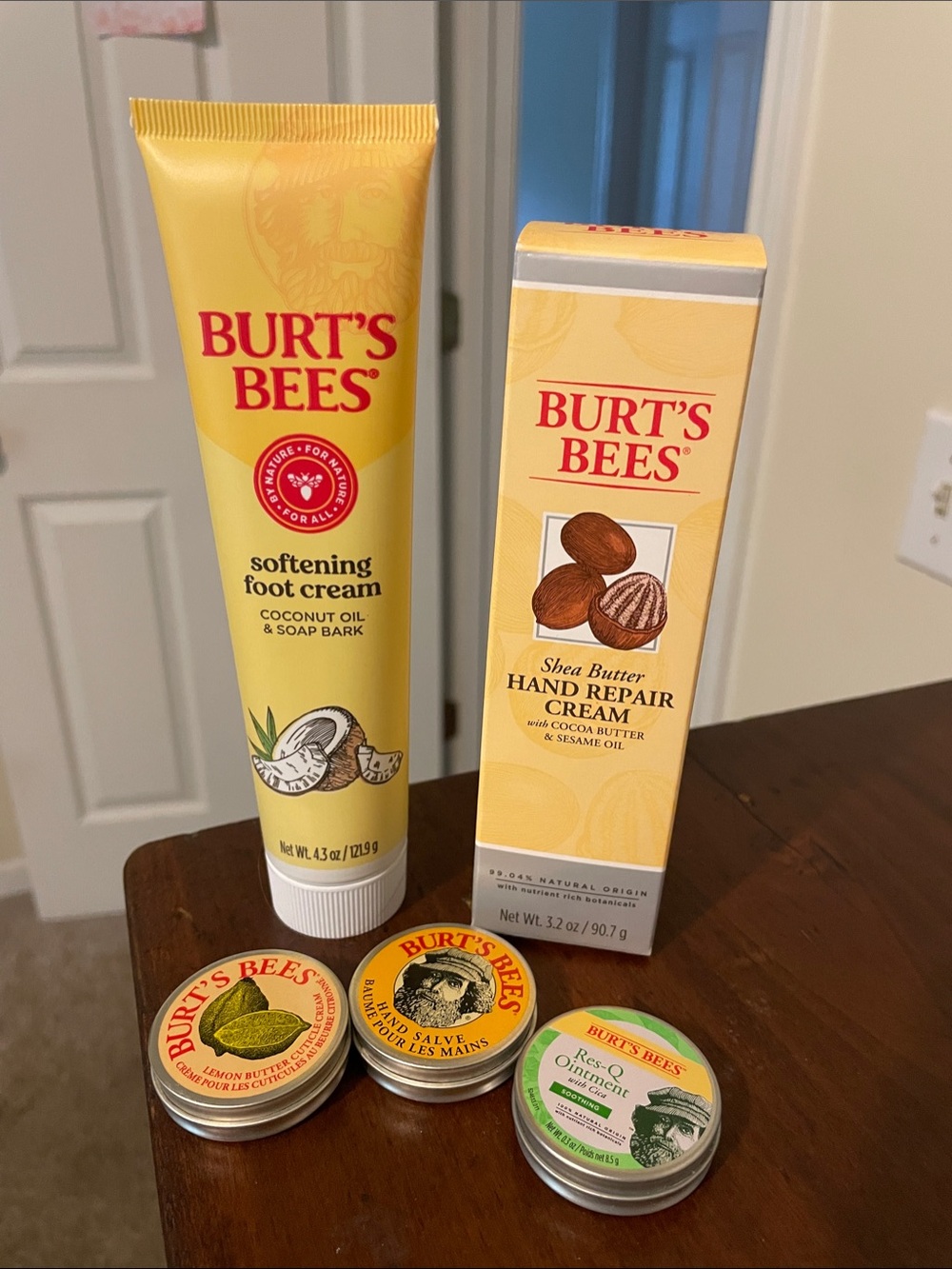 Burt's Bees Yellow Hand & Foot Creams bundle